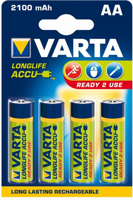 Varta BATERIE ACCU R6 2100mAh LONGLIFE READY 4/