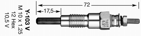 NGK świeca żarowa 2031