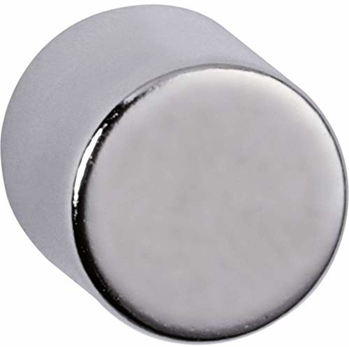 Maul magnes neodymowy cylindryczny, okrągły, udźwig 4 kg, 10 x 10 mm, jasny srebrny, 4 sztuki 6166896