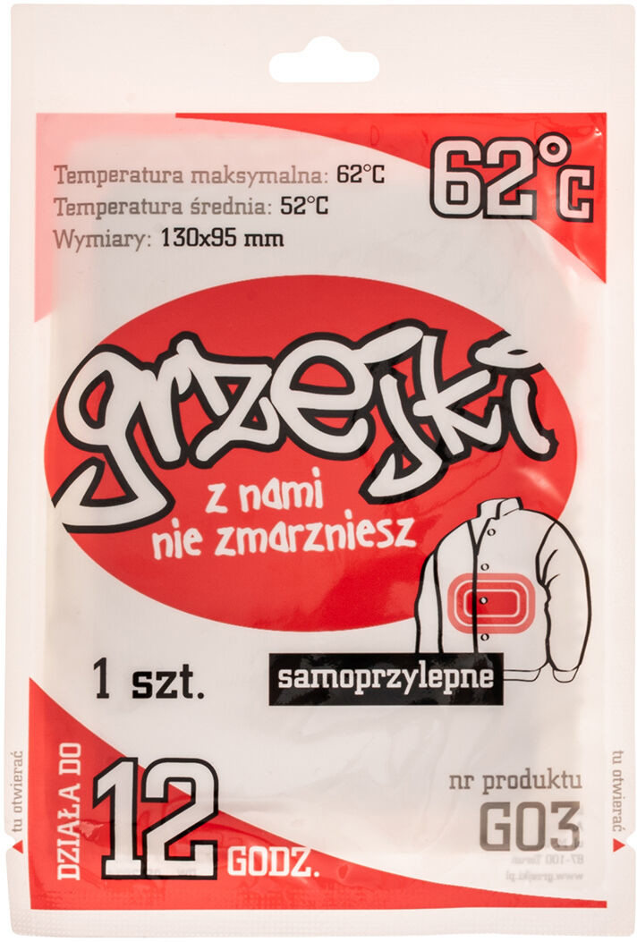 Artus Ogrzewacz chemiczny Grzejki do ciała - 1 szt. (G03 I) G03 I