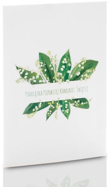 Mini-Album Komunijny TS konwalie na dwa zdjęcia 13x18