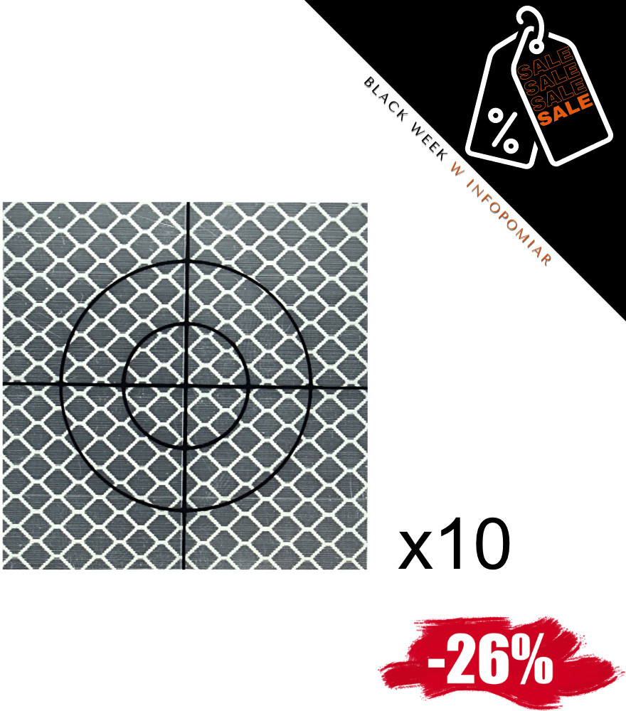 Niemcy Zestaw 10szt Folia dalmiercza biała 40mm x 40mm FD40