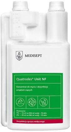 Medisept Koncentrat do mycia i dezynfekcji systemów ssących Quatrodes Unit NF - 1l