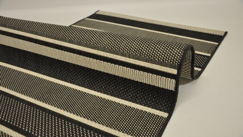 Balta Belgia DYWAN SZNURKOWY ESSENZA ESSO PASY 80x150cm CZARNY/BIAŁY 48118/690 8D69-2668F_2020
