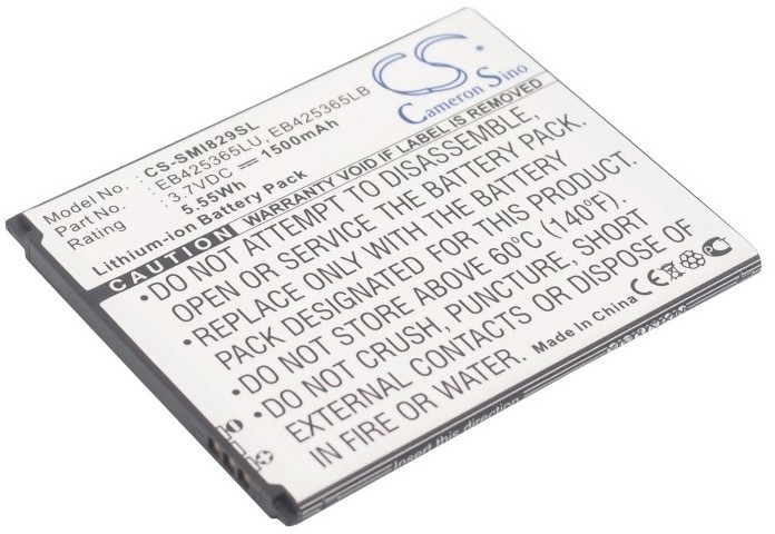 Cameron Sino Samsung Galaxy Duos EB425365LU 1500mAh 5.55Wh Li-Ion 3.8V