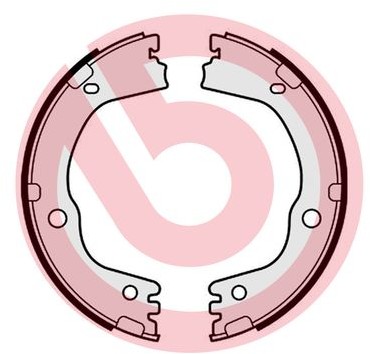 BREMBO Zestaw szczęk hamulcowych, hamulec postojowy S 30 543 S 30 543