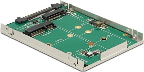 Delock 2,5 cala 6,35 cm Konverter SATA Express/U.2 > 1 X M.2/1 X mSATA o koperta 9,5 MM 62786