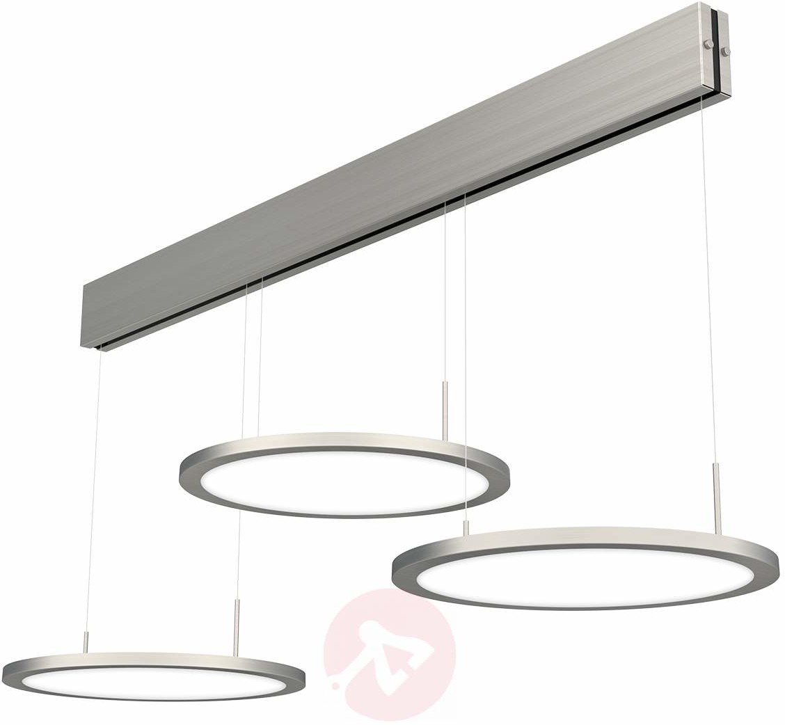Evotec Aluminiowa lampa wisząca LED Bellini 3-pkt.