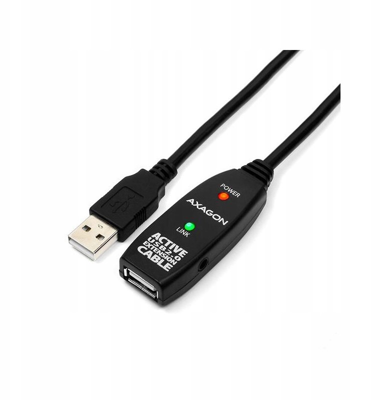 Przedłużacz Usb Axagon z możliwością zasilania 5m