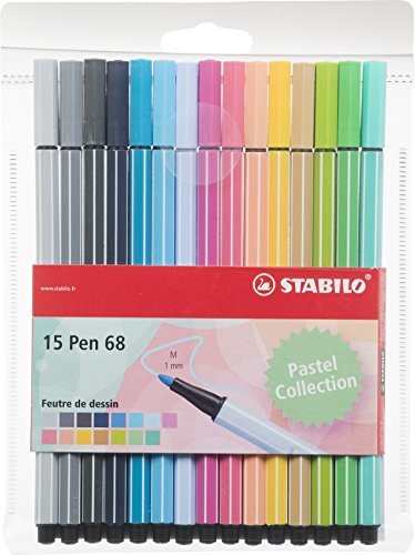 Stabilo Pen 68  flamastry ze średnią końcówką F49507
