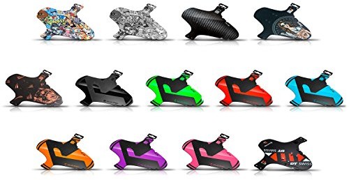 Mtb riesel wzornictwo KOLOSS dłużej 4 opaski kablowe 4 na paznokcie blaszana osłona mudguard z przodu pomarańczowa (4260403944134)