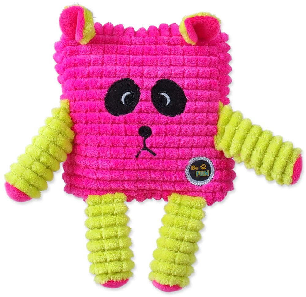 BeFUN BeFUN zabawka dla psa CALYPSO senior kwadratowa różowa 12,5 cm