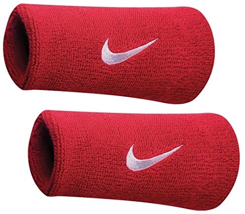 Nike Swoosh bardzo szeroka opaska przeciwpotowa, czerwony, 1 rozmiar N.NN.05.601.OS