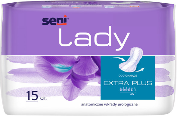 Seni Lady Wkładki urologiczne Lady Extra Plus 15 szt. SE-095-EP15-1PL