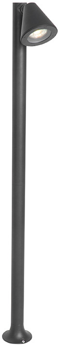 QAZQA Nowoczesny słupek zewnętrzny czarny 100 cm IP44 - Ciara
