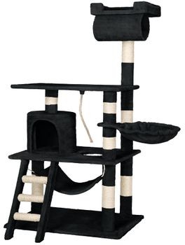 TecTake Drapak dla kota Stokeley 141 cm czarny 402277