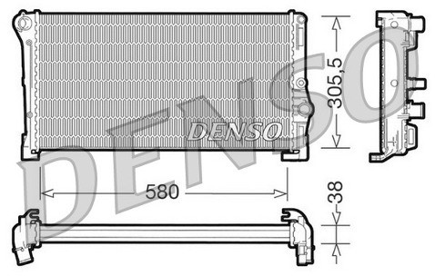 DENSO Chłodnica, układ chłodzenia silnika DRM13010