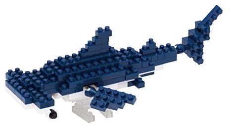 Nanoblock rekin 14927 3d puzzle młotek, 120-częściowy, poziom trudności 2, _ _ _ _ _ _ _ _ _