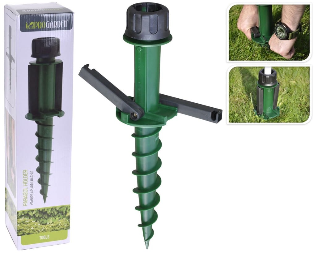 Koopman ProGarden Uchwyt na parasol ogrodowy z kołkiem ziemnym, 44 cm