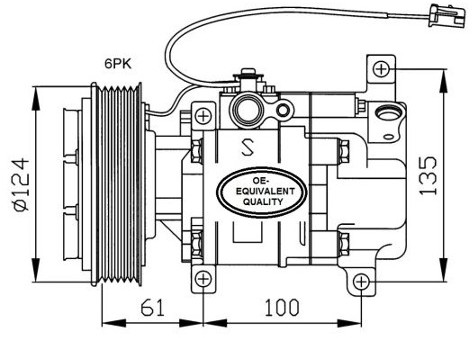 NRF Kompresor, klimatyzacja NRF 32233