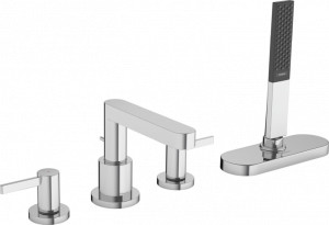 Hansgrohe 76444000 Finoris 4-otworowa bateria do montażu na brzegu wanny z sBox chrom