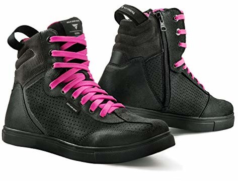 SHIMA Rebel Lady, buty motocyklowe Urban damskie buty motocyklowe miejskie sneakers Fluo czarne (36-40, czarne), rozmiar 37