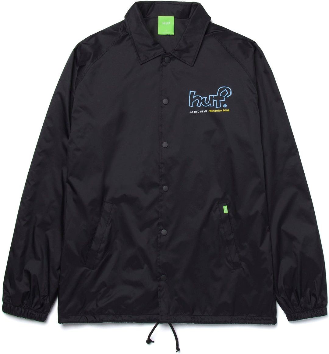 HUF kurtka męska DROP OUT COACHES JACKET Black