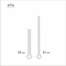 Atrix Wskazówki zegarowe srebrne /W60