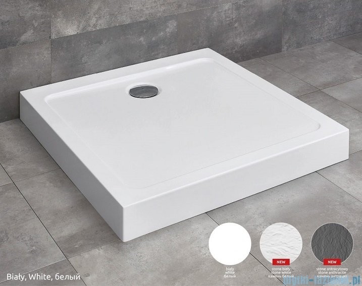 Radaway Doros C Compact Stone  90x90x11,5cm biały SDRC9090-05-04S |