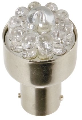 Pilot LA_58374 kolorowa żarówka LED, gniazdo R5W-R10W, rozmiar BA15S, kolor czerwony, moc 12 V LA_58374