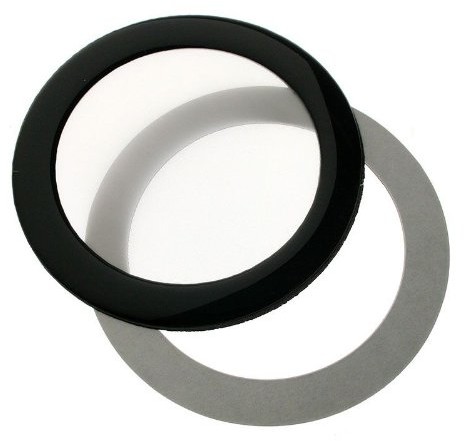 Demciflex Filtr przeciwkurzowy okrągły 80mm - czarno biały