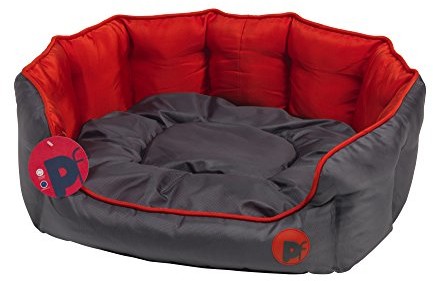 Petface Okrągła poduszka do zwierząt domowych Cozy Bay petface Oxford, xl, czerwony