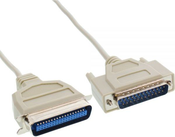 InLine Printer Kabel Bi-Directional 25 Pin D-Sub 36 Pin Centronics 2m 11442