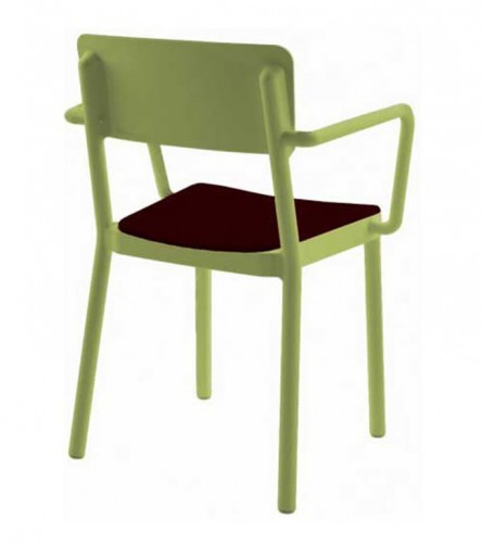 Resol Krzesło Lisboa Upholstered Arm Verde Oliva 845
