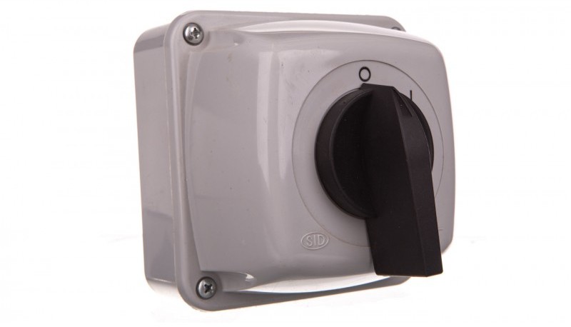 Elektromet Łącznik krzywkowy 0-I 1P 25A w obudowie IP65 Łuk 25-53 922504 922504