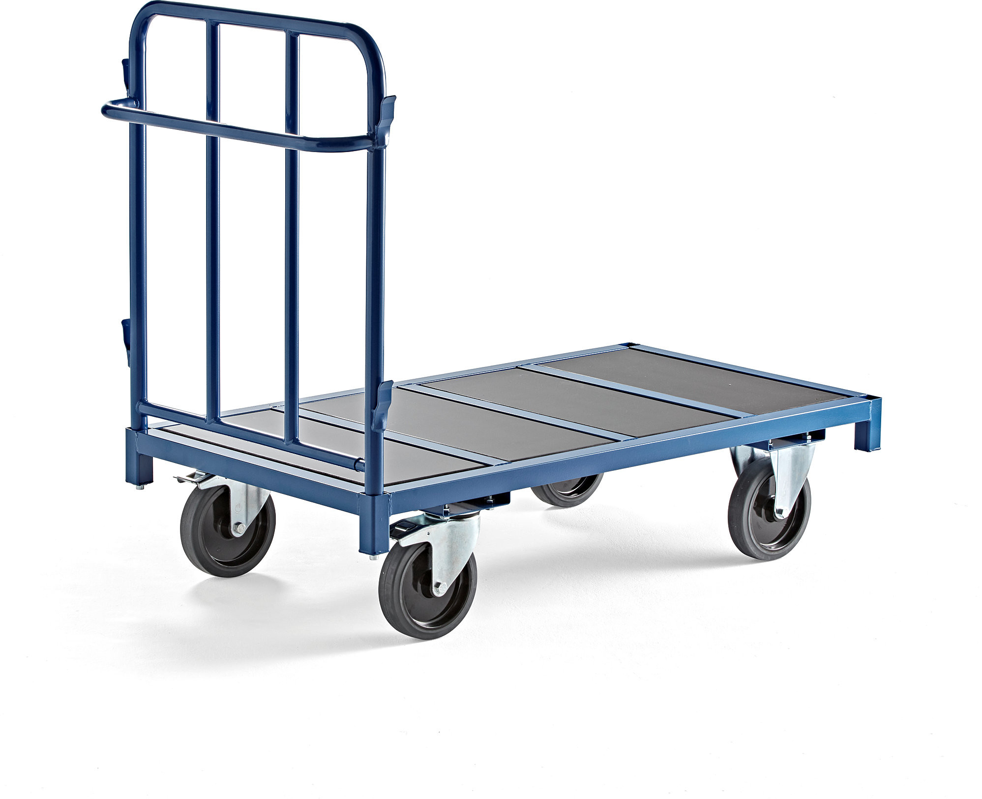 AJ Produkty Wózek platformowy, 1300x700 mm, 1200 kg,niebieski