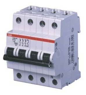 ABB Stotz S & J wyłącznik automatyczny bezpiecznik S203-c32na 6 KA 32 A C 3P + N (4P) system Pro M Compact wyłącznik nadmiarowo-prądowy 4016779532501 2CDS253103R0324