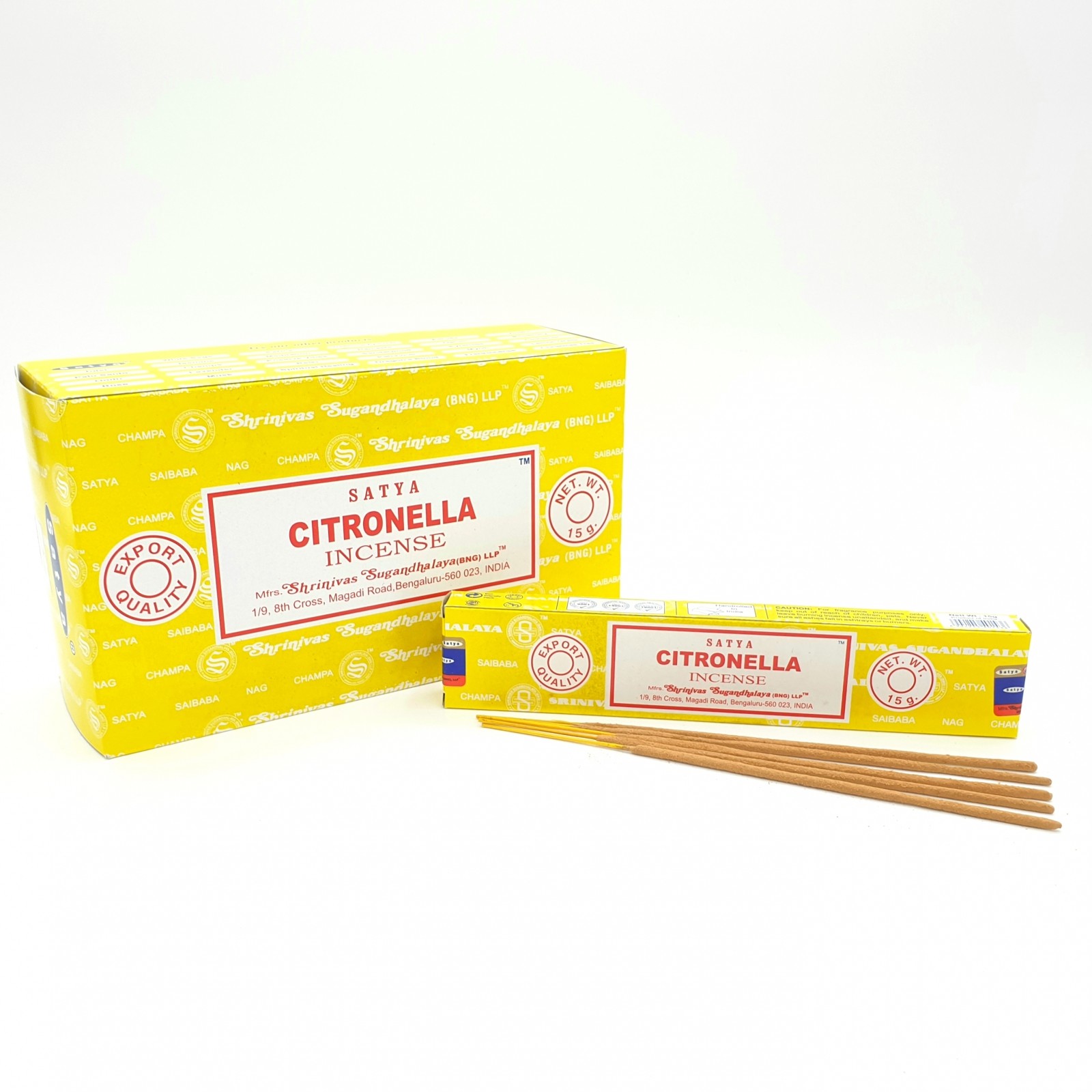 Satya Kadzidełka SATYA Citronella (cytronela) - 15g satya33