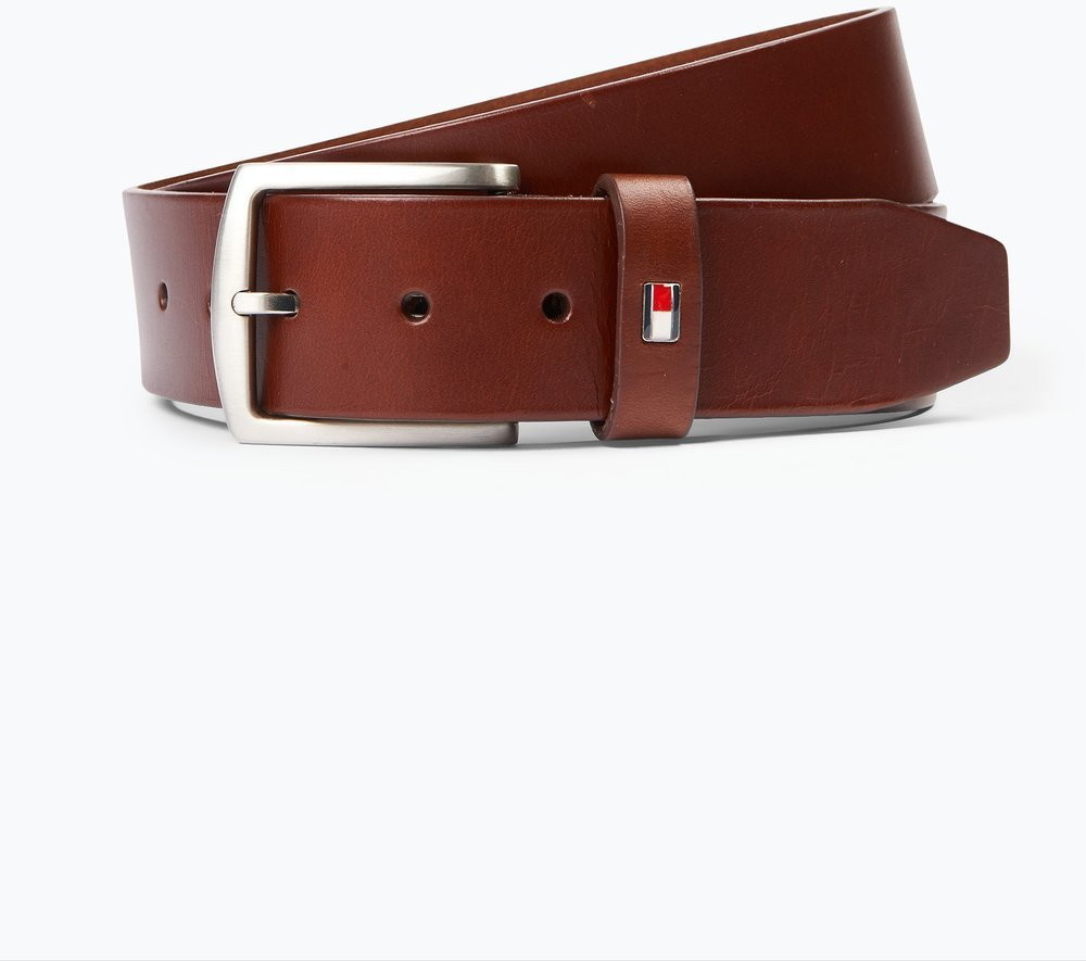 Tommy Hilfiger Męski pasek skórzany, beżowy
