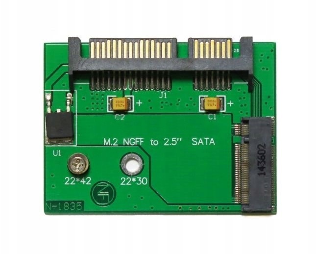 Adapter Half Slim M.2 Ngff B+m na Sata III Ssd