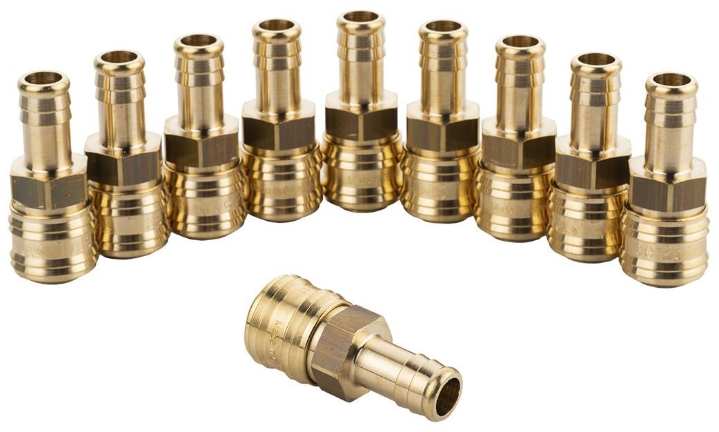 RQS Szybkozłączka z nyplem na wąż 13mm typ 26 Rectus - 10 sztuk 05-02-18