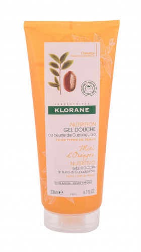 Klorane Cupuaçu Orange Honey Nourishing żel pod prysznic 200 ml dla kobiet