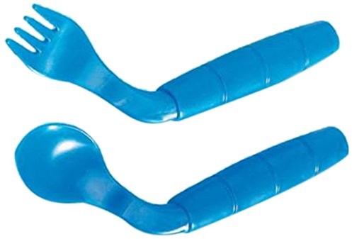 EasiEaters Widelec-wygięty kubek dla osób leworęcznych widelec i łyżka zestaw 091001866