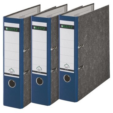 Leitz segregator wysokiej jakości, A4, 3 szt. w zestawie, niebieski szeroki 4002432365456