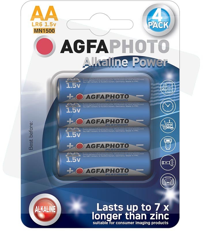 AgfaFoto baterie alkaliczne AA LR6 1,5V 4szt