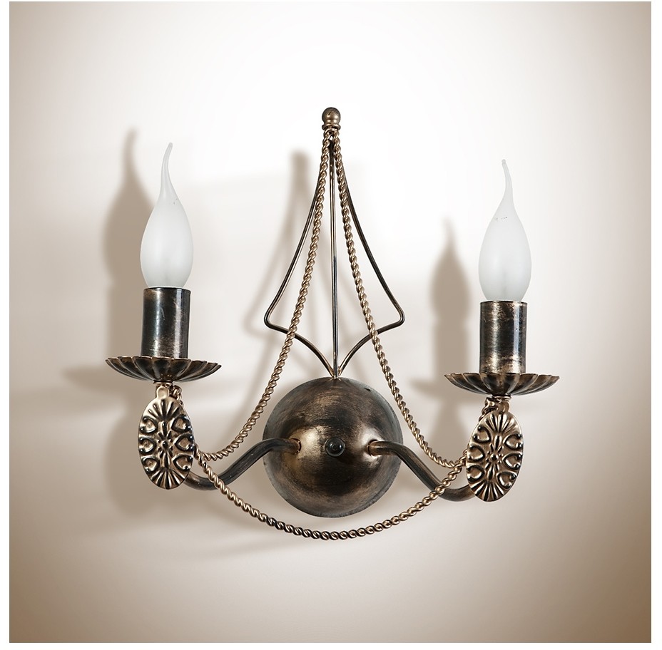 Light4home Kinkiet VANESSA 2xE14/40W/230V ciemny