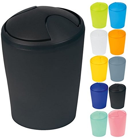 Spirella spirella 10.14955 kosz na śmieci średni, Move, 5 L, czarny 10.14955