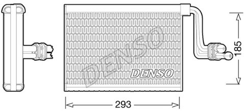 DENSO Parownik, klimatyzacja DEV05002