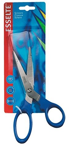 Esselte Leitz 82118 nożyce do cięcia papieru 2000, 185 MM, 7-calowy, niebieski uchwytu 82118