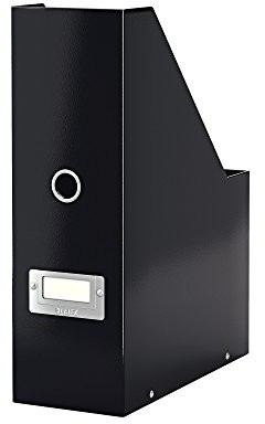 Esselte-Leitz Leitz 60470001 Click and Store stojący segregator/pojemnik na dokumenty, format A4, karton, czarny szer. 95 x gł. 310 x wys. 245 mm 60470095